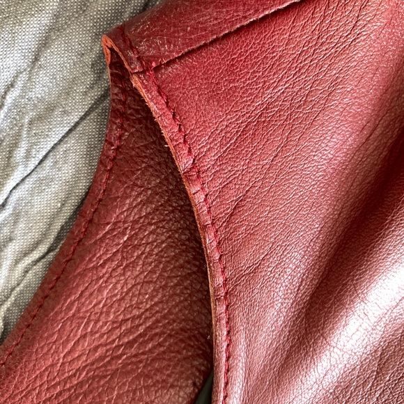 Genuine leather Roots dress - Picture 3 of 7